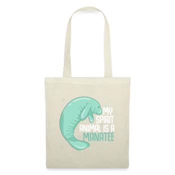 Mon animal spirituel est un lamantin vache de mer Oceanic Crea - Sac en tissu - nature - Devant