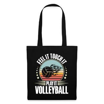 Volley-ball - Sac en tissu - noir - Devant