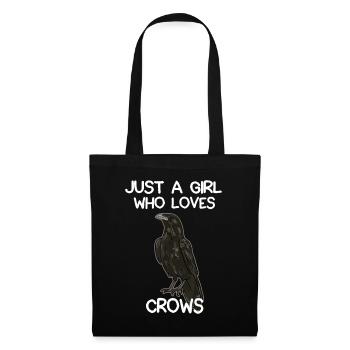 Just A Girl Who Loves Crows for Women Crow and Rav - Tote Bag - black - Front