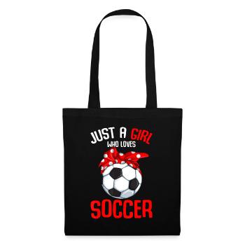 Just a Girl who loves Soccer Girls Youth - Tote Bag - black - Front