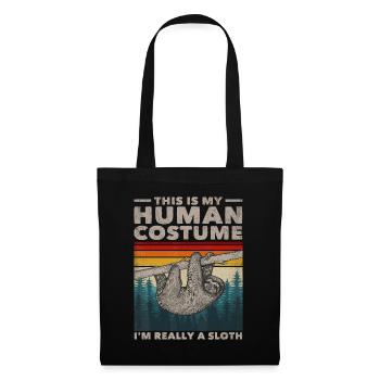 This Is My Human Costume I'm Really A Sloth Cute S - Tote Bag - black - Front