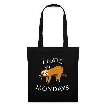 I Hate Mondays Sloth Cute & Funny Sloth Chilling G - Tote Bag - black - Front