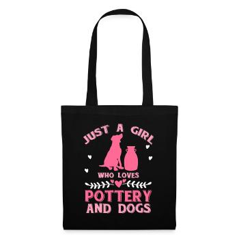 Dog Parent Ceramic Artist Women Girls Gift Clay Po - Tote Bag - black - Front