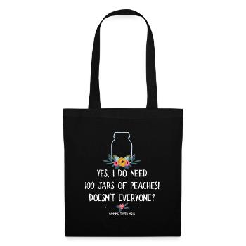 Funny Canning Truth 100 Jars Mason Jar Canner - Tote Bag - black - Front
