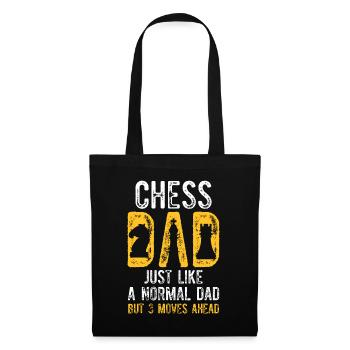 Mens Chess Dad 3 Moves Ahead Chess Playing Fatherg - Tote Bag - black - Front
