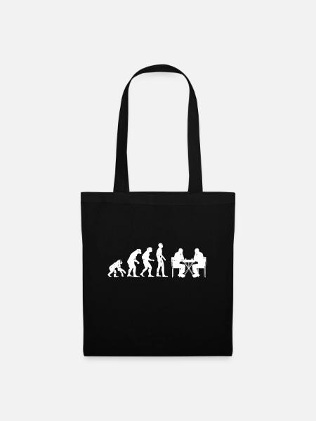 Chess Evolution Funny Player Master Men Women Yout - Stoffbeutel - Schwarz