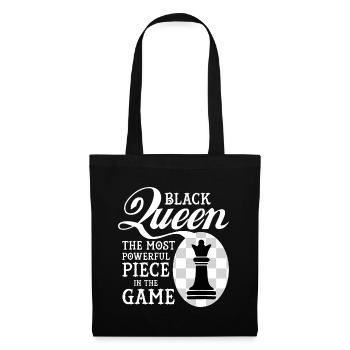 Black Queen The Most Powerful Piece in the Game - Tote Bag - black - Front