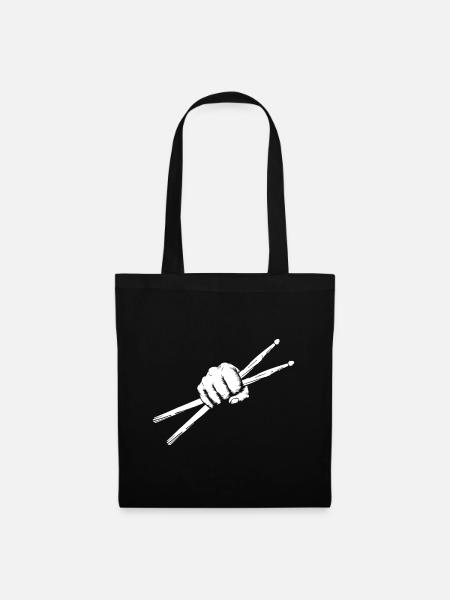 Drumsticks Drummer - Drumset Drums Giftfunny drums - Sac en tissu - noir