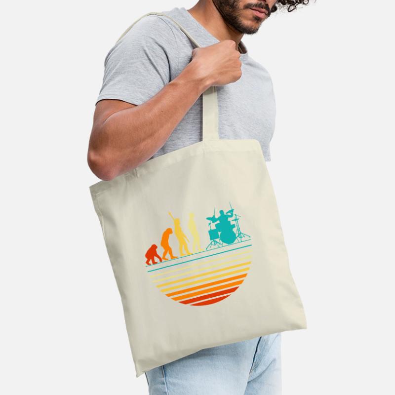 Cool Drummer Drumming Drums Percussion I Evolution Tote Bag
