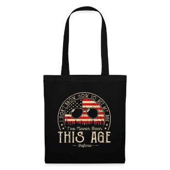 Je ne sais pas comment agir mon âge je n’ai jamais été thisb - Sac en tissu - noir - Devant