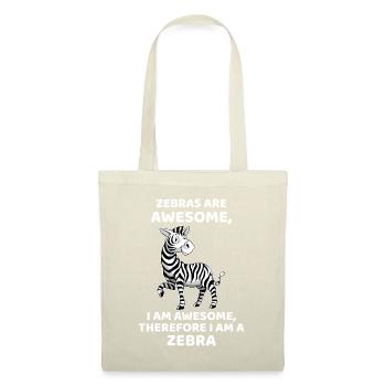 Awesome Cartoon I am a Zebra idea for Zebra Lovers - Tote Bag - nature - Front