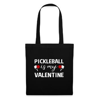 Le pickleball est ma Saint-Valentin - Sac en tissu - noir - Devant
