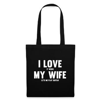 J’adore quand ma femme me laisse jouer de la guitaredadda - Sac en tissu - noir - Devant