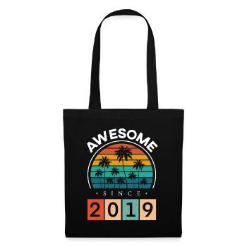 2019 Born Birthday Year of Birth Vintage - Tote Bag - black - Front