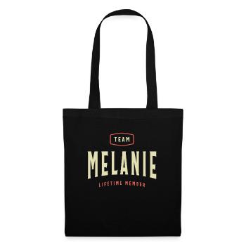 Melanie Name Personalized Birthday Name Melanie - Tote Bag - black - Front