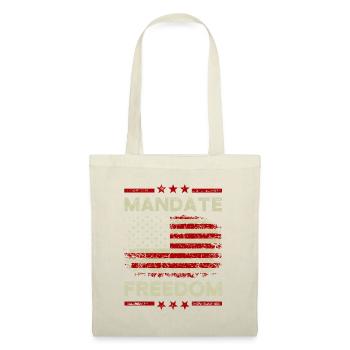Mandat Liberté idée Drapeau américain Soutien médical - Sac en tissu - nature - Devant