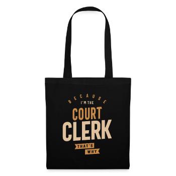 Court Clerk - Tote Bag - black - Front