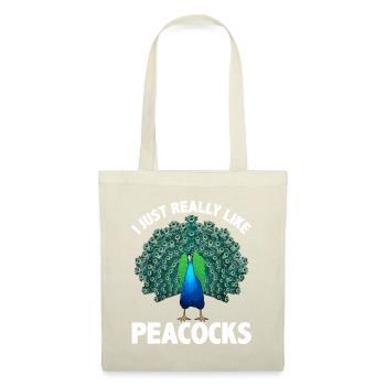 Cool Peacock Design For Men Women Kids Bird Peacoc - Tote Bag - nature - Front