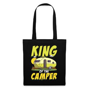 King Of The Camper Funny Camping - Tote Bag - black - Front
