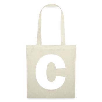 Letter C Capital Alphabet Monogram Initialletter c - Tote Bag - nature - Front