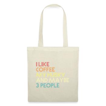 Siberian Husky Dog Owner Coffee Lovers Quote Vinta - Tote Bag - nature - Front