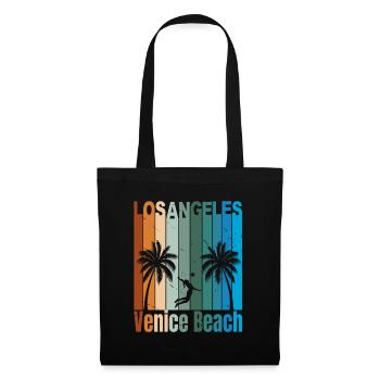 Los Angeles Venice Beach Vintage - Sac en tissu - noir - Devant