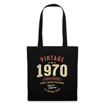 Vintage 1970 - 53rd Birthday Classic Born 1970 - Tote Bag - black - Front
