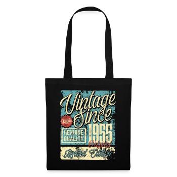 1955 Birthday vintage retro legend - Tote Bag - black - Front