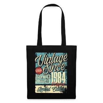 1984 Birthday vintage Retro Legend - Tote Bag - black - Front