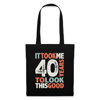 40 Birthday Funny 40 Years Old - Tote Bag - black - Front