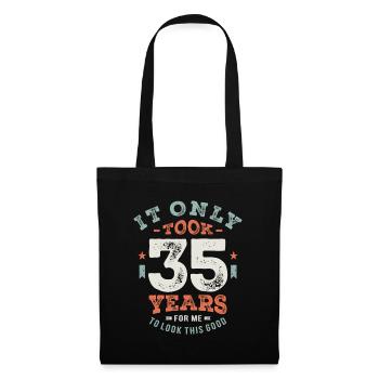 35 Birthday Funny 35 Years Old - Tote Bag - black - Front