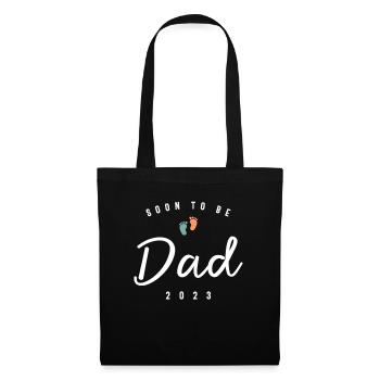 Mens Daddy Soon To Be Dad 2023 Father's Day - Tote Bag - black - Front