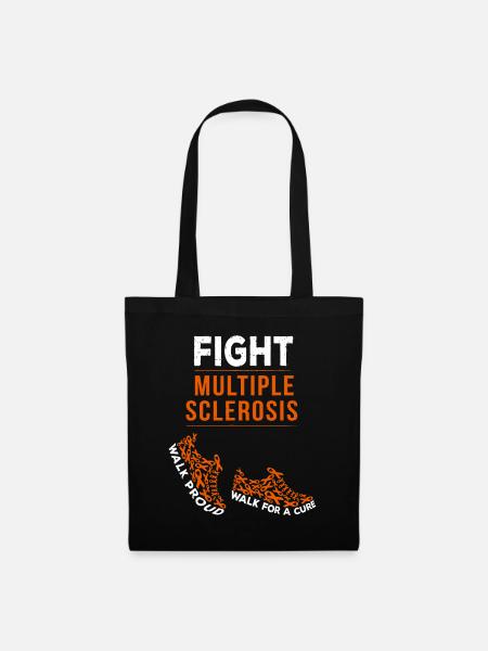 Kampf gegen Multiple Sklerose MS Awareness Warrior Ribb - Stoffbeutel - Schwarz