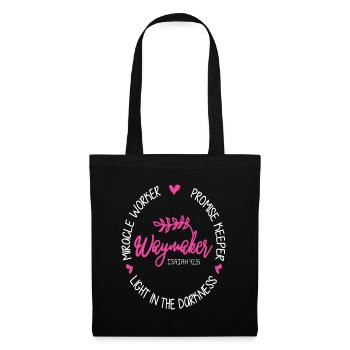Waymaker Miracle Worker Promise Keeper Isaiah 42:1 - Tote Bag - black - Front