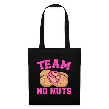 Gender Reveal Team No Nuts Girl Matching Family Ba - Stoffbeutel - Schwarz - Vorne