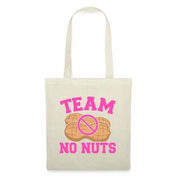 Gender Reveal Team No Nuts Girl Matching Family Ba - Stoffbeutel - Natur - Vorne