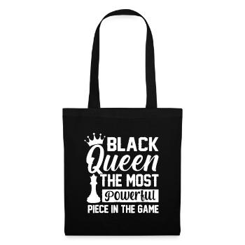 Black Queen The Most Powerful Piece The Game Black - Tote Bag - black - Front