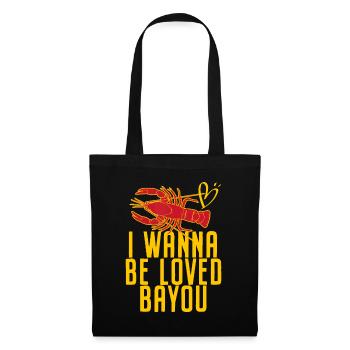 Écrevisse Je veux être aimé Bayou Écrevisse Écrevisse - Sac en tissu - noir - Devant
