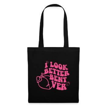 I Look Better Bent Overgym cultureworkout culturef - Tote Bag - black - Front