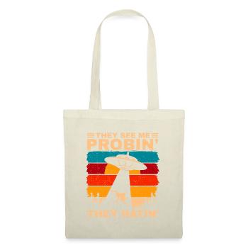 Funny UFO Alien Humor They See Me Probin Abduction - Tote Bag - nature - Front