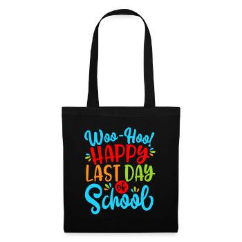 Woo Hoo Joyeux dernier jour de l’école Fun Teacher Stude - Sac en tissu - noir - Devant