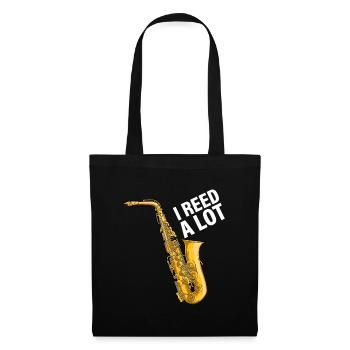 I Reed A Lot Saxophone Player Jazz Musician Saxoph - Tote Bag - black - Front