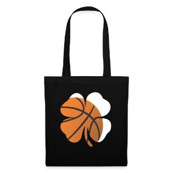 St Patricks Day Shamrock Basketball Saint Paddy's - Tote Bag - black - Front