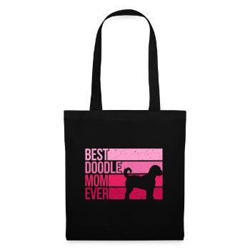 Cool Doodle Maman Art Femmes Fille Aussiedoodle Golden - Sac en tissu - noir - Devant