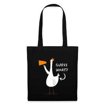 Drôle devinez quoi? Chicken Butt!humoriste - Sac en tissu - noir - Devant