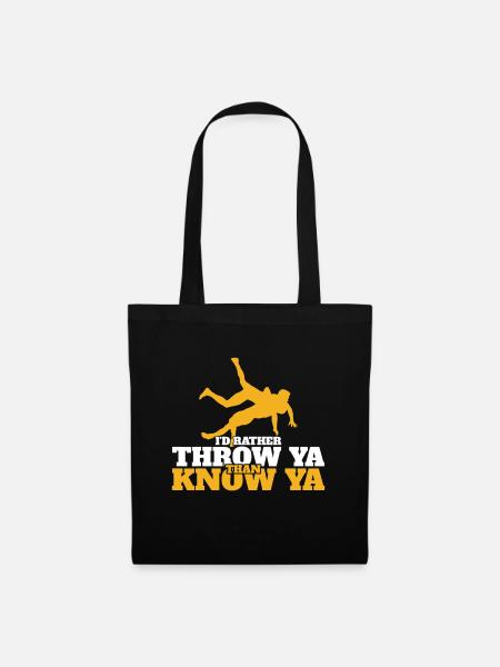 Wrestling Girl Definition - Funny Wrestling Girl - Tote Bag - black