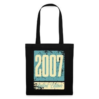 2007 Anniversaire de naissance Année de naissance - Sac en tissu - noir - Devant