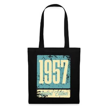 1957 Naissance Anniversaire Année de naissance - Sac en tissu - noir - Devant