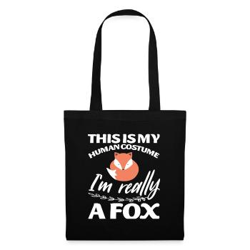 C’est mon costume humain, je suis vraiment un renard - Sac en tissu - noir - Devant