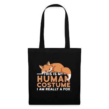 C’est mon costume humain Je suis vraiment un renard d’Hallowee - Sac en tissu - noir - Devant